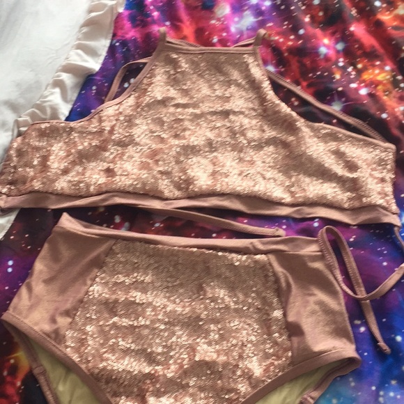 Blackmilk Other - Blackmilk Unicorn party swim top and bottom